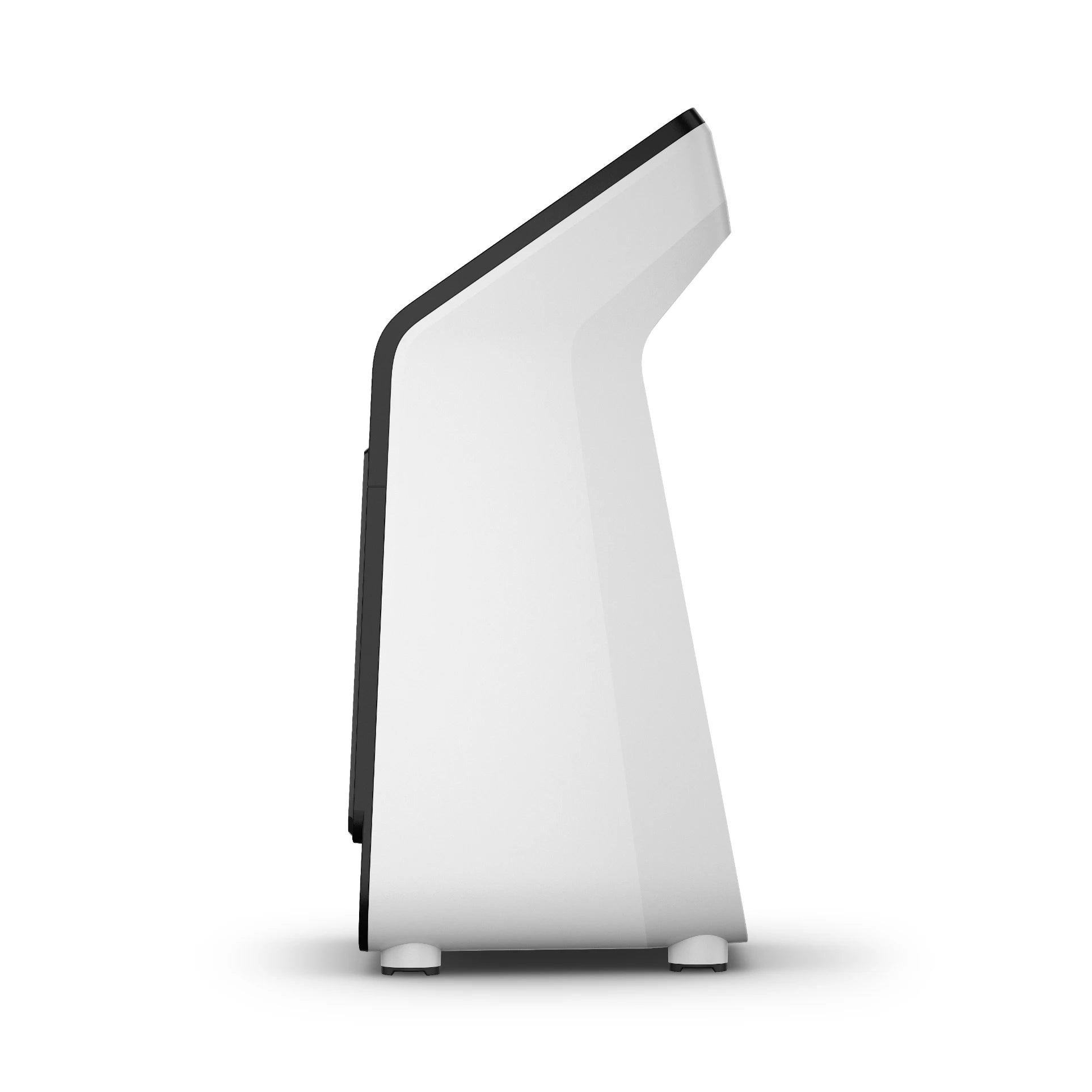 Garmin Approach R50 Premium Golf Launch Monitor & Simulator viewed from the side, showcasing its sleek, modern design.