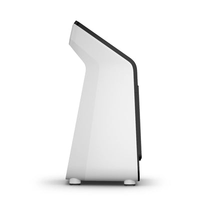 Side view of the Garmin Approach R50 Premium Golf Launch Monitor & Simulator, showcasing its sleek and modern design.