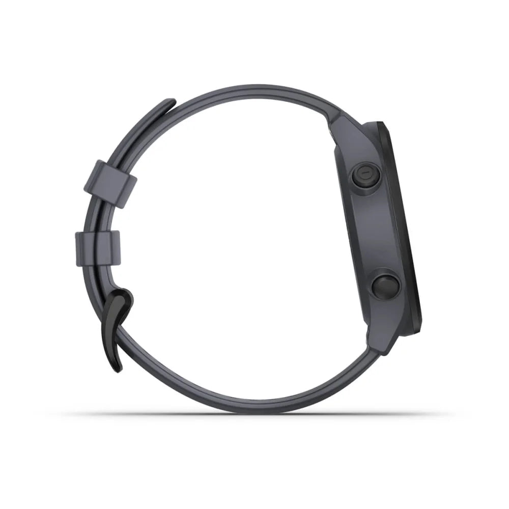Side view of the Garmin Approach S12 golf watch, showcasing its sleek design and adjustable strap.