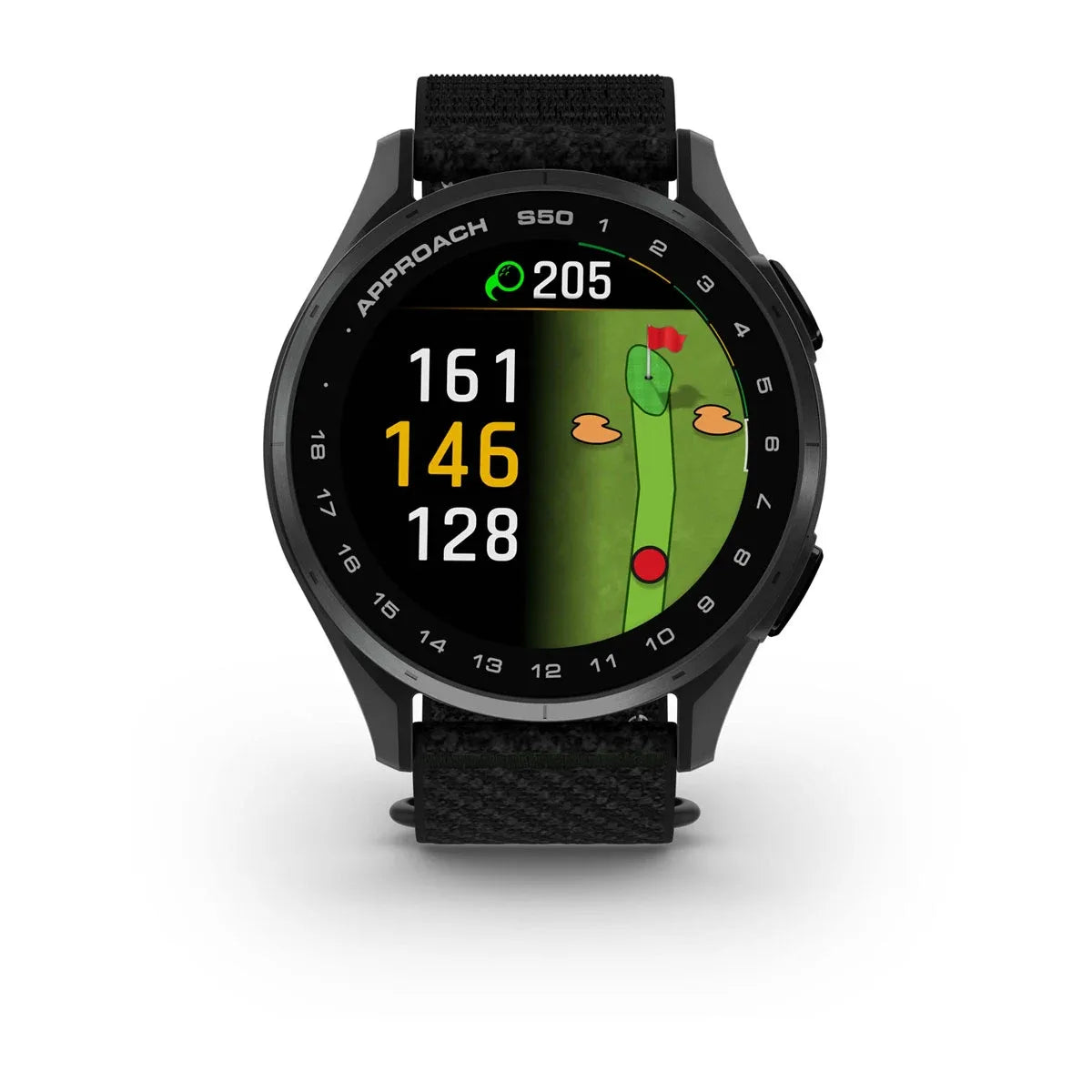 Garmin Approach S50 Black – angled hero (view 3)