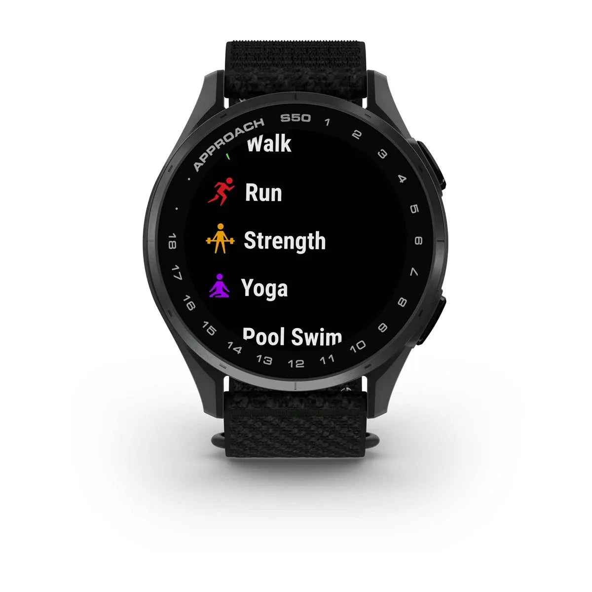 Garmin Approach S50 Black – side buttons profile (view 5)