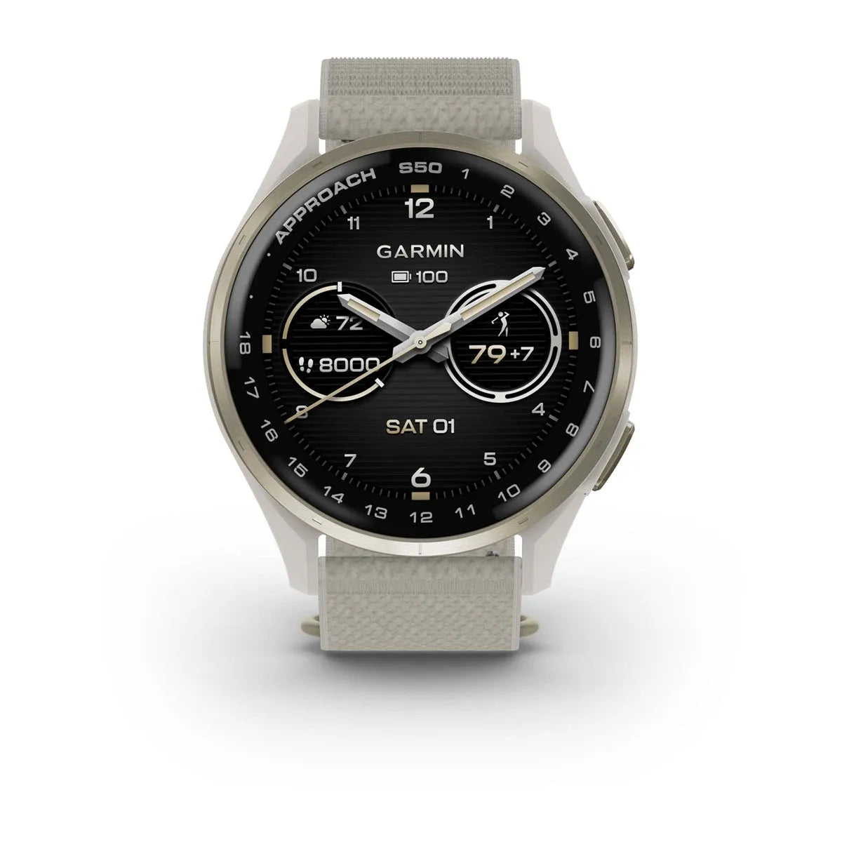 Garmin Approach S50 Cream Gold – rear case and sensors (view 12)