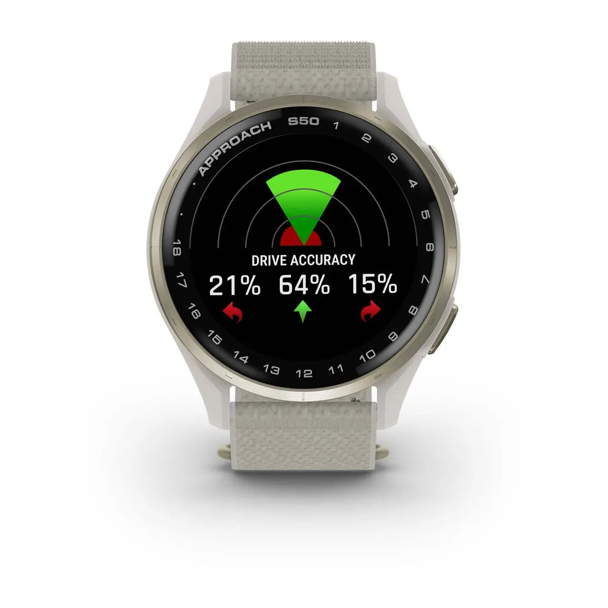 Garmin Approach S50 Cream Gold – buckle / clasp detail (view 6)