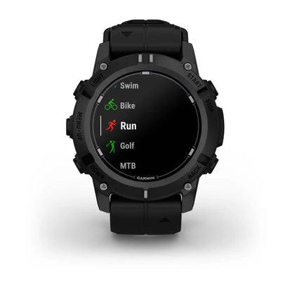 Garmin Descent G2 Black – top‑down bezel and lug view (view 3)