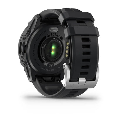 Garmin Descent G2 Black – angled dial with dive metrics (view 4)