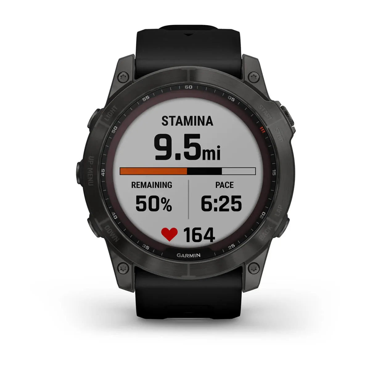 Garmin fēnix 7X Sapphire Solar – buttons and crown guard macro
