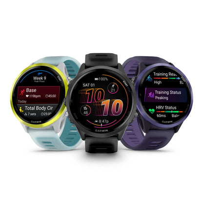 Garmin Forerunner 570 42 mm Slate Gray – rear sensor detail