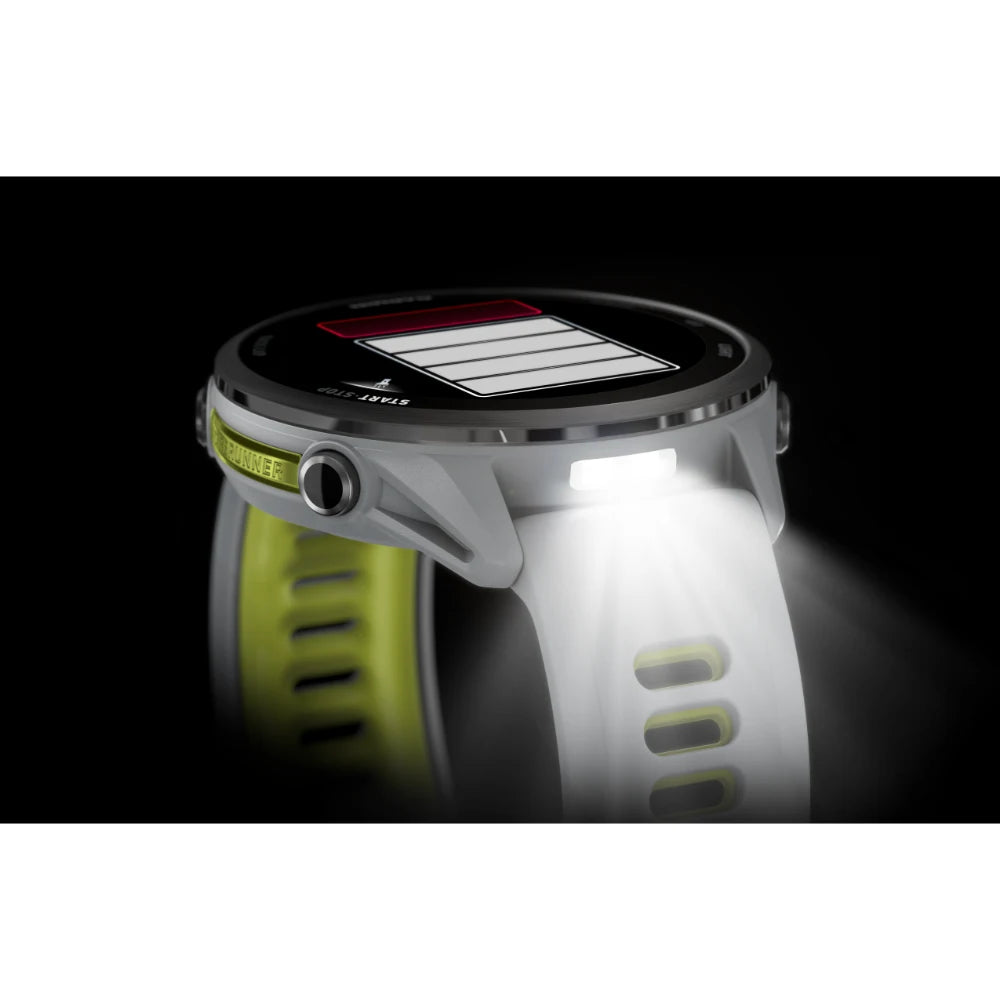 Garmin Forerunner 970 – flashlight mode top view
