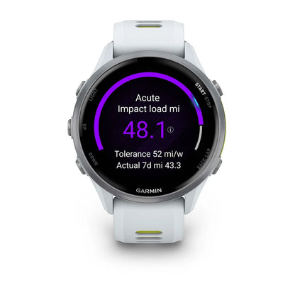 Garmin Forerunner 970 Whitestone/amp yellow – clasp hardware detail