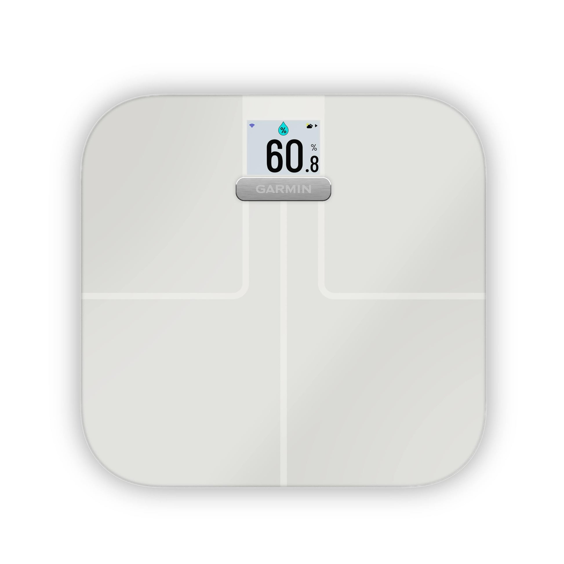 Garmin Index S2 smart scale in white with display