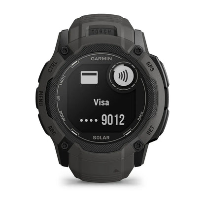 Garmin Instinct 2X Solar Graphite – rear sensor and charging ring detail