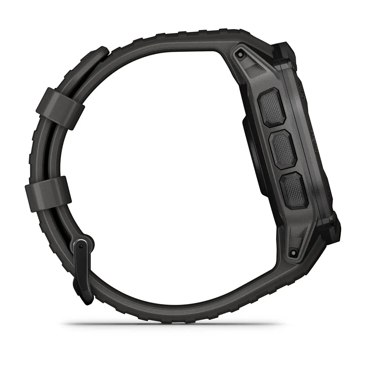 Garmin Instinct 2X Solar Graphite – straight-on dial with solar ring