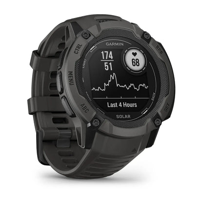 Garmin Instinct 2X Solar Graphite – buckle and strap hardware detail