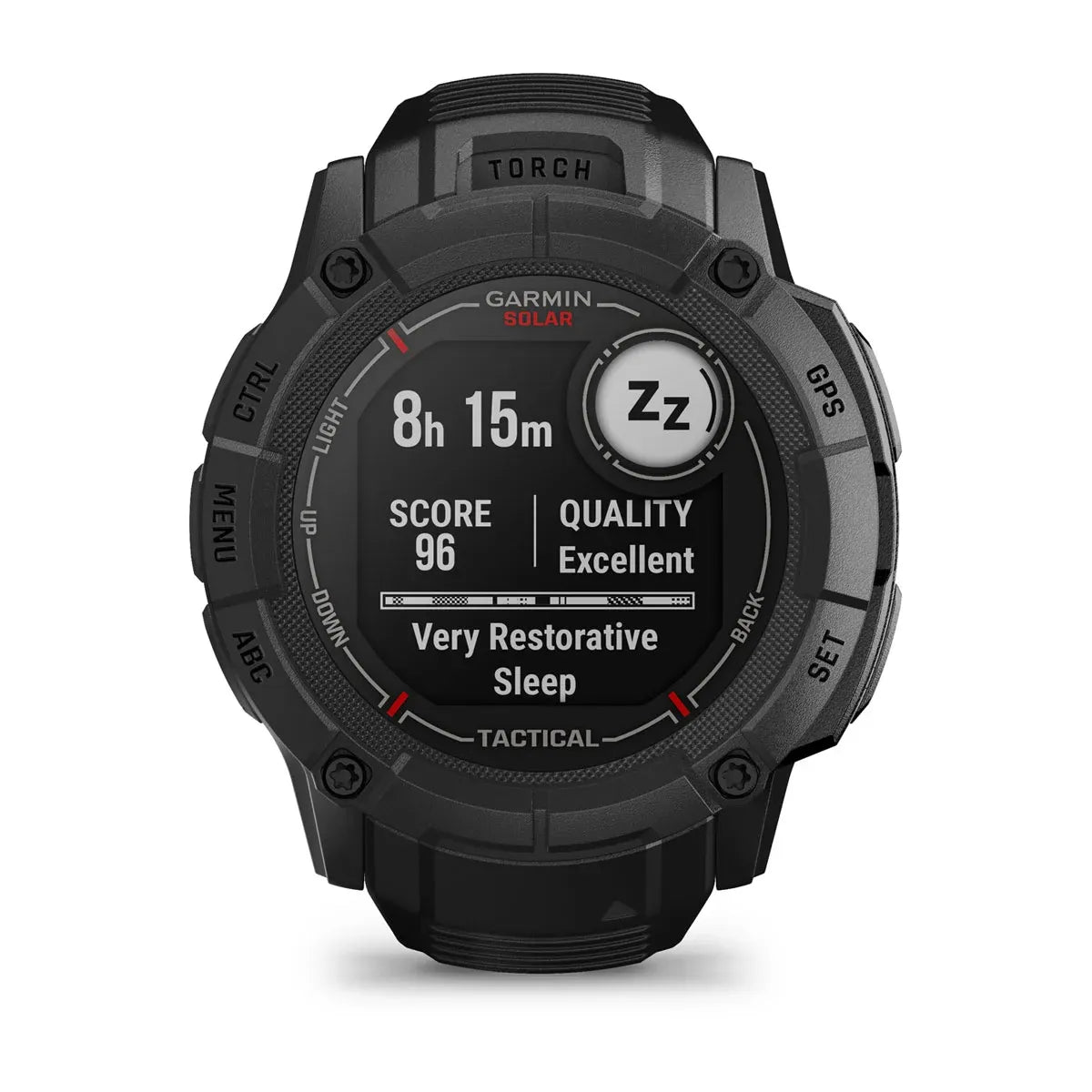 Garmin Instinct 2X Solar Tactical Black – front hero product shot