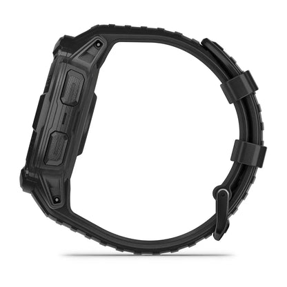 Garmin Instinct 2X Solar Tactical Black – angled dial showing tactical metrics