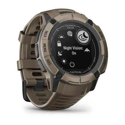 Garmin Instinct 2X Solar Tactical Coyote Tan – flashlight/backlight feature