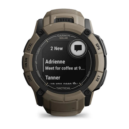 Garmin Instinct 2X Solar Tactical Coyote Tan – clasp hardware close‑up