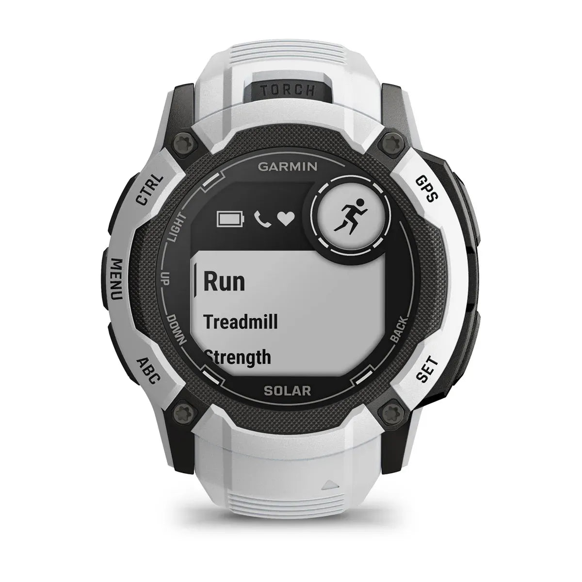 Garmin Instinct 2X Solar Whitestone – rear clasp and keeper detail