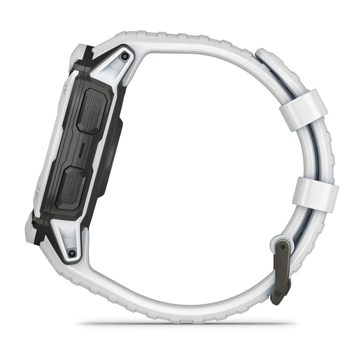 Garmin Instinct 2X Solar Whitestone – straight-on dial with data fields