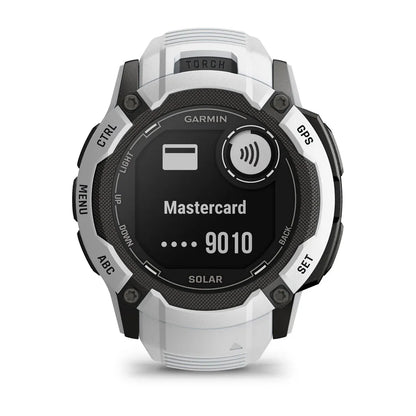 Garmin Instinct 2X Solar Whitestone – side profile of light gray case