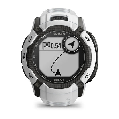 Garmin Instinct 2X Solar Whitestone – buttons and bezel macro