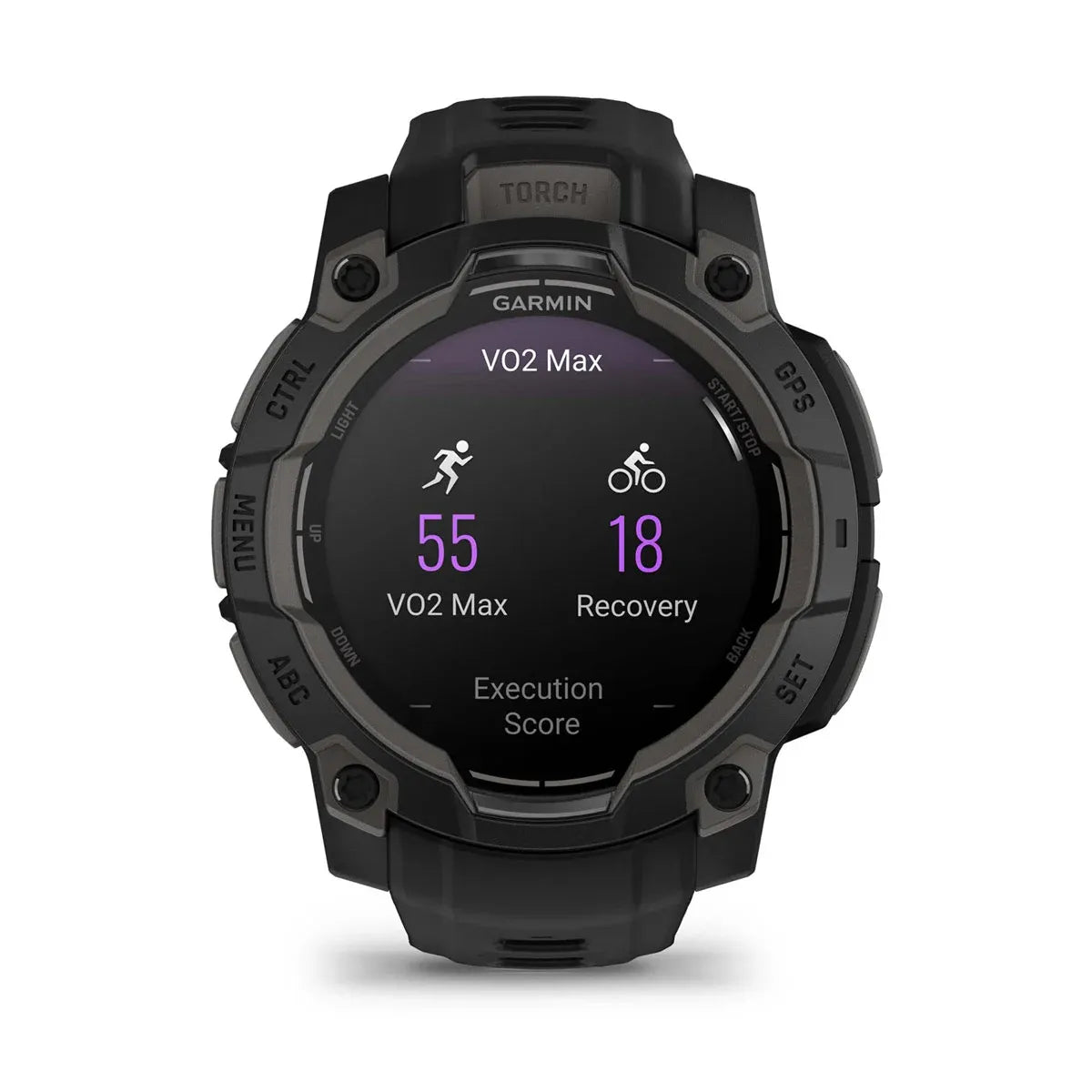 Garmin Instinct 3 AMOLED Black 45 mm – rear sensor and charging ring detail