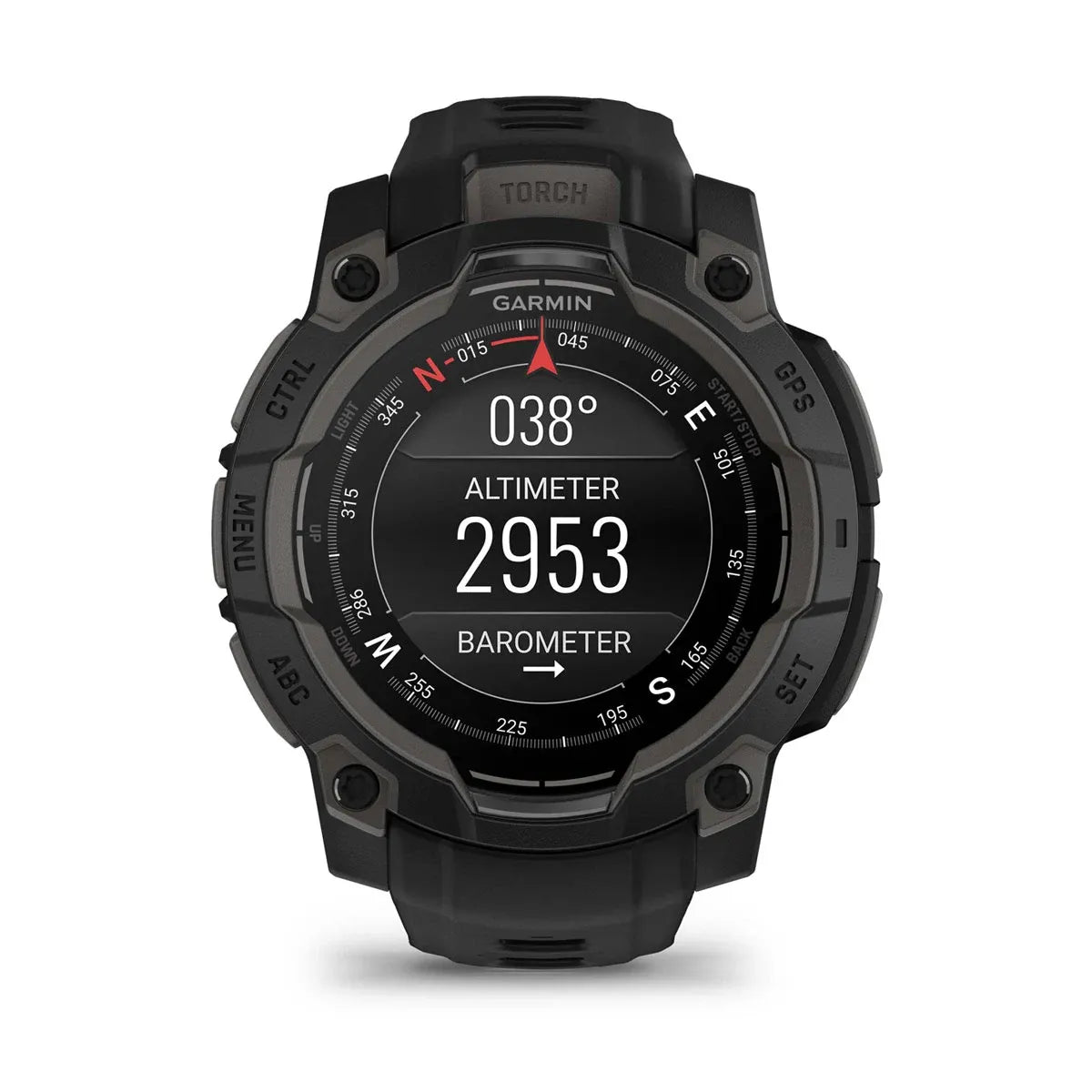 Garmin Instinct 3 AMOLED Black 45 mm – rear case engraving detail