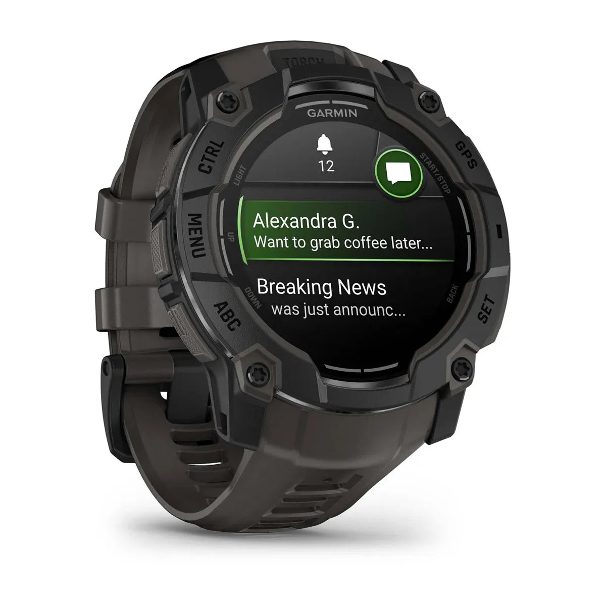 Garmin Instinct 3 AMOLED Black 50 mm – rear sensor and charger ring detail (view 15)