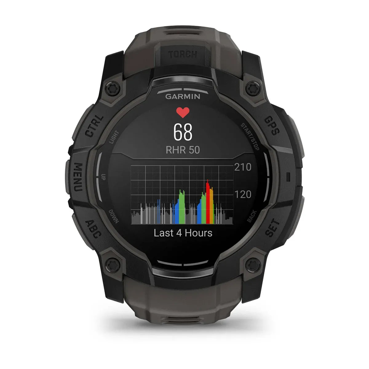Garmin Instinct 3 AMOLED Black 50 mm – strap texture close‑up (view 2)