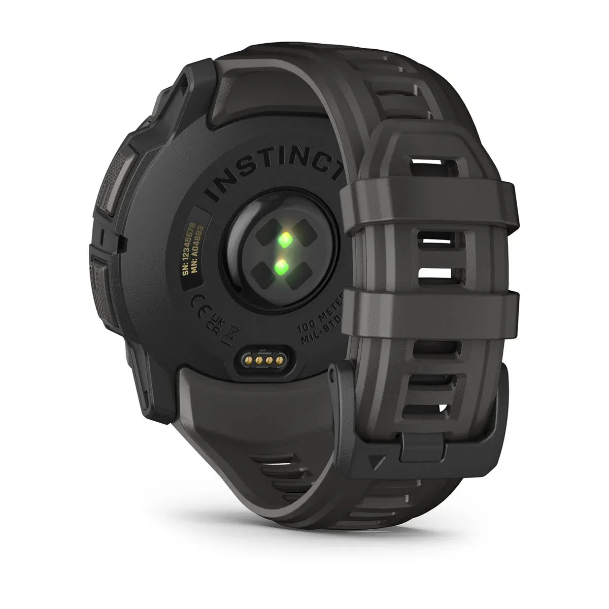 Garmin Instinct 3 AMOLED Black 50 mm – side profile of case and buttons (view 6)