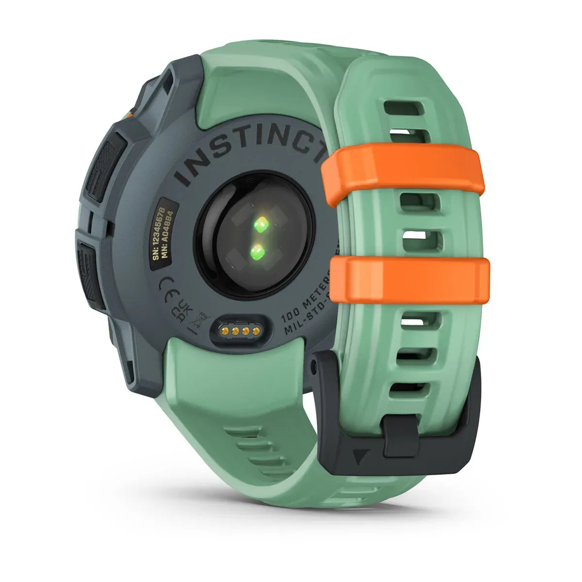 Garmin Instinct 3 AMOLED Neo Tropic 45 mm – clasp and keeper hardware detail
