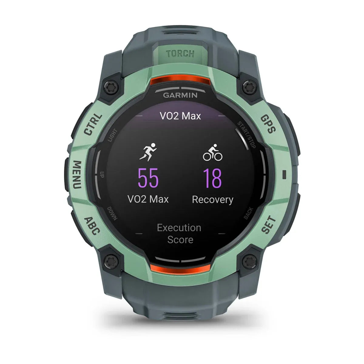 Garmin Instinct 3 AMOLED Neo Tropic Twilight Band 50 mm – full product hero (view 59)
