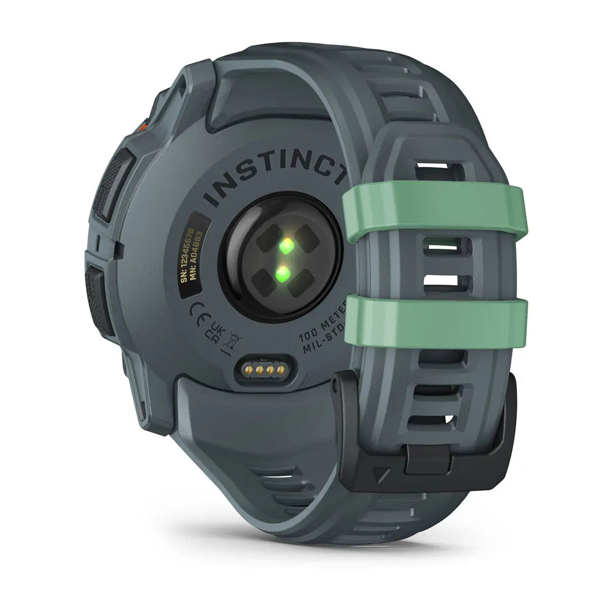Garmin Instinct 3 AMOLED Neo Tropic Twilight Band 50 mm – rear sensor detail (view 11)