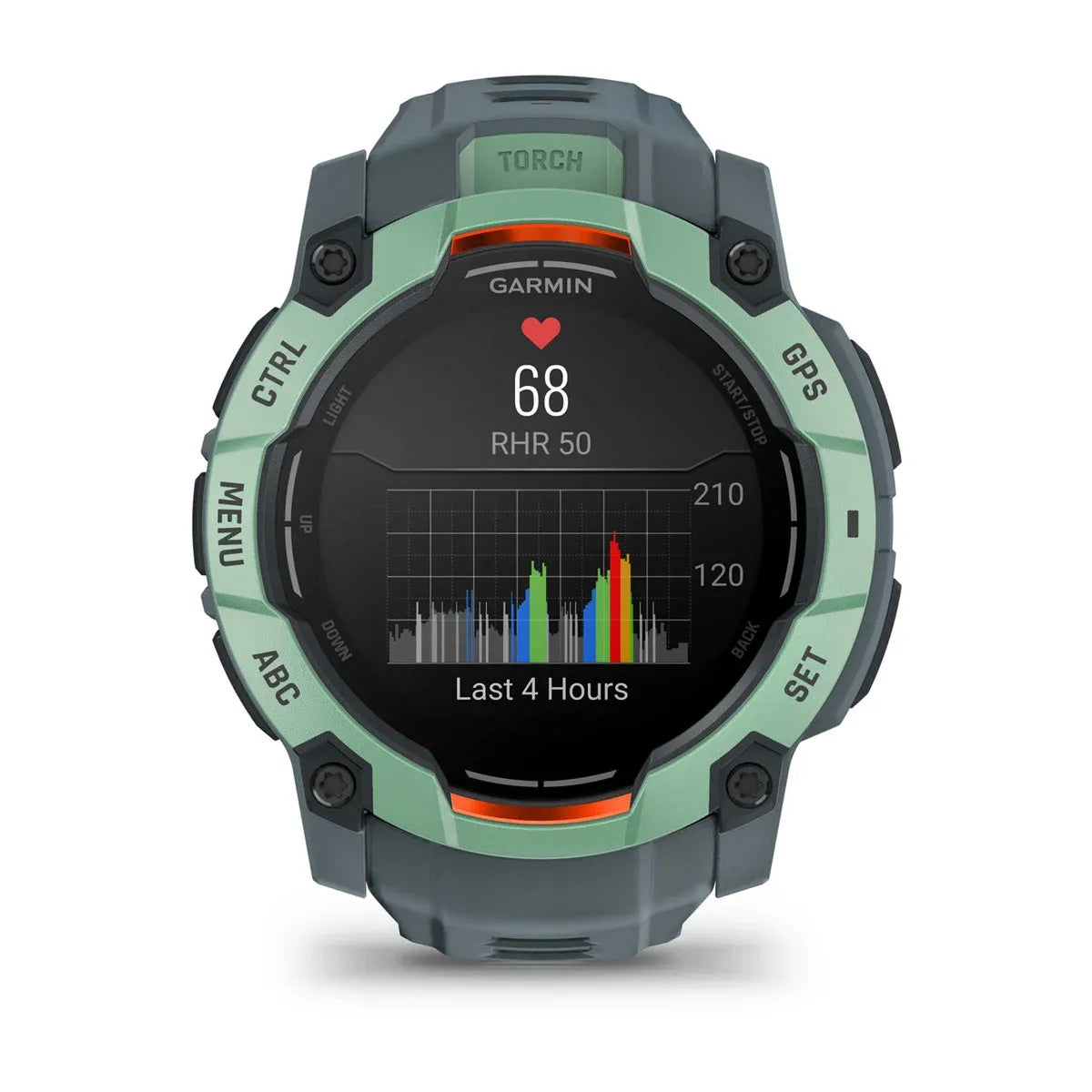 Garmin Instinct 3 AMOLED Neo Tropic Twilight Band 50 mm – strap texture detail (view 12)