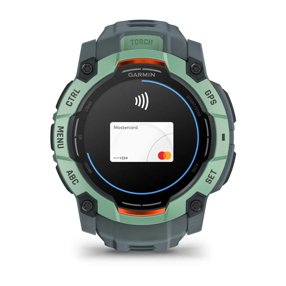 Garmin Instinct 3 AMOLED Neo Tropic Twilight Band 50 mm – buckle close‑up (view 7)