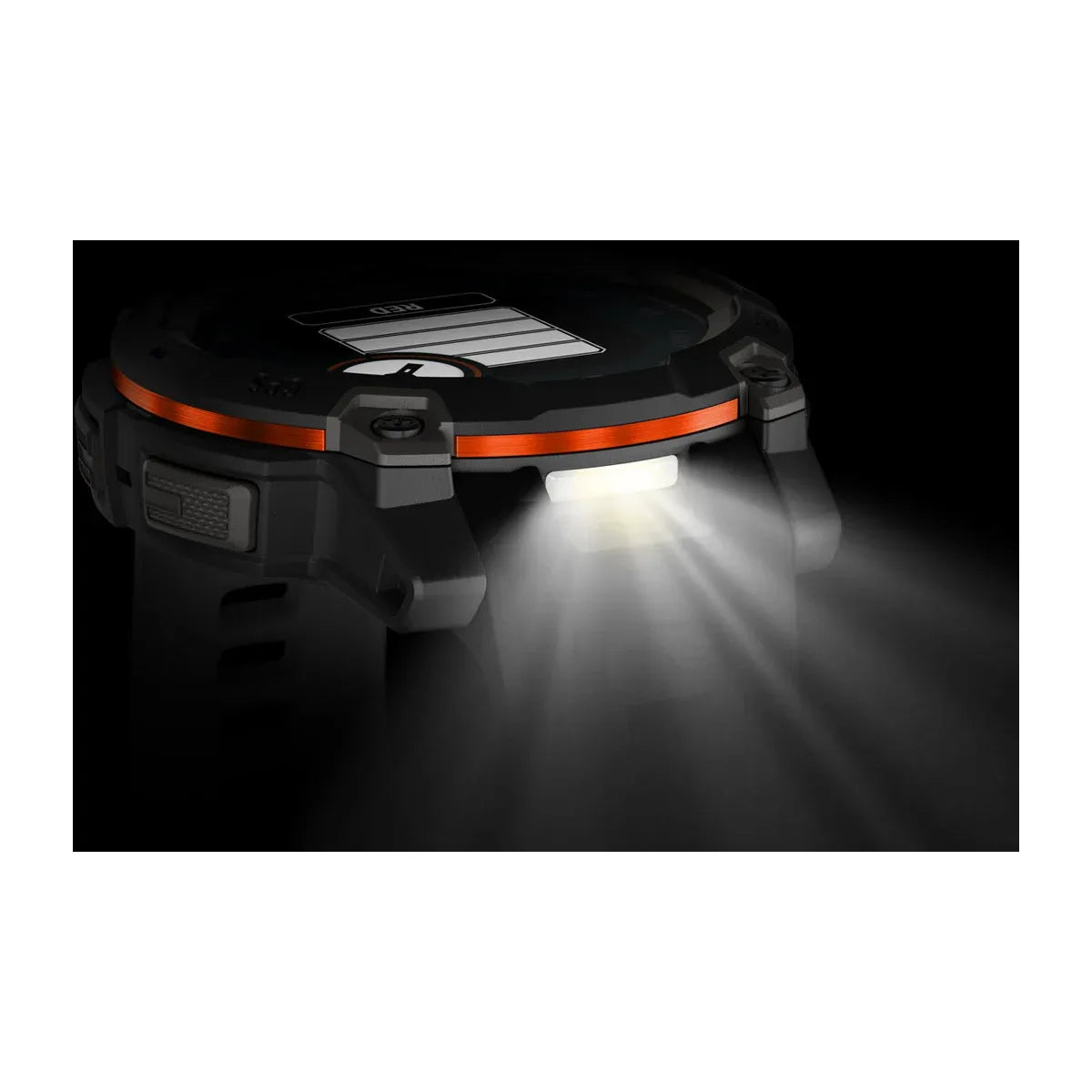 Garmin Instinct 3 Solar Black Charcoal Band 50 mm – metrics screen at angle (view 19)