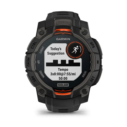 Garmin Instinct 3 Solar Black 45 mm – metrics screen close‑up (view 14)