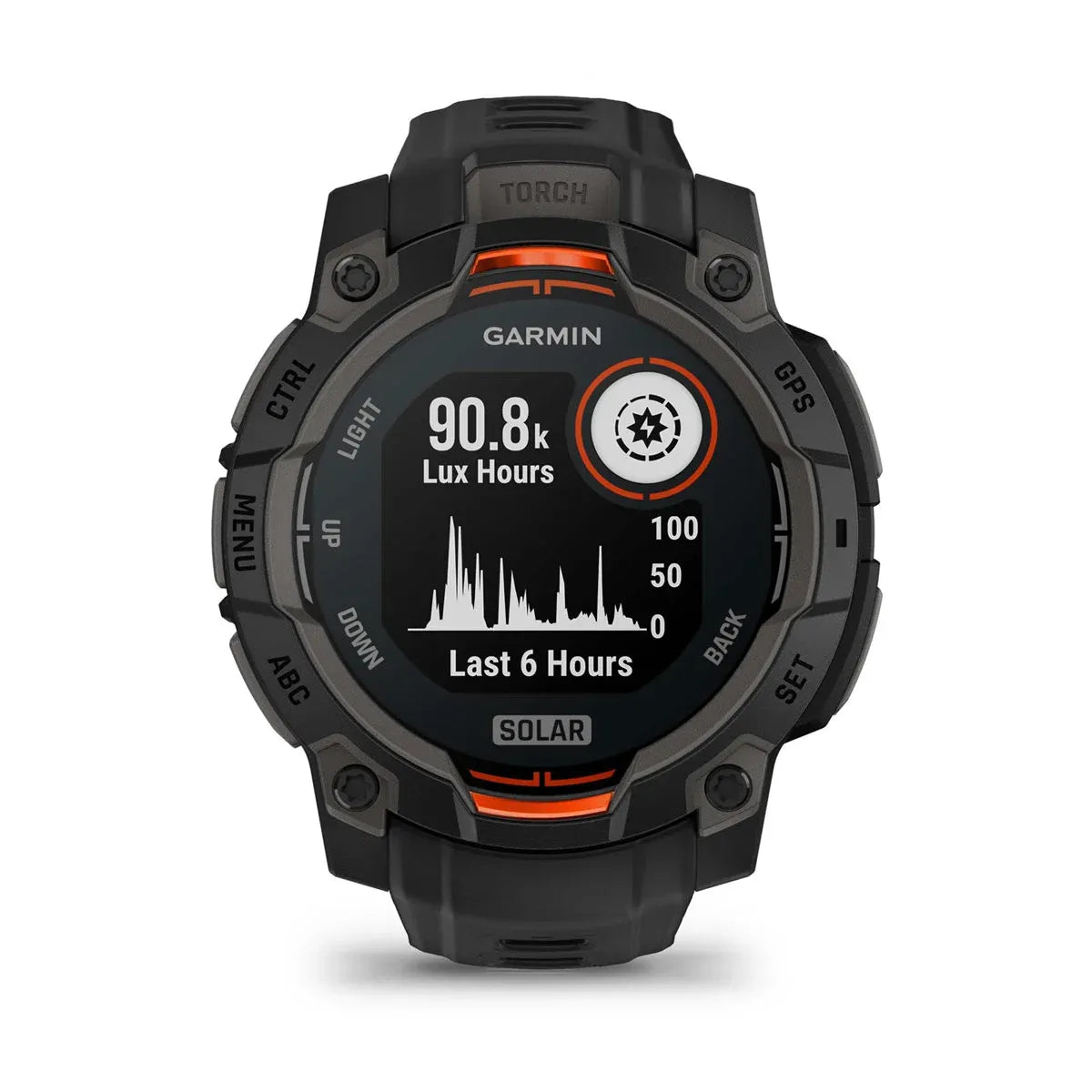 Garmin Instinct 3 Solar Black 45 mm – rear sensor and charger contacts (view 18)