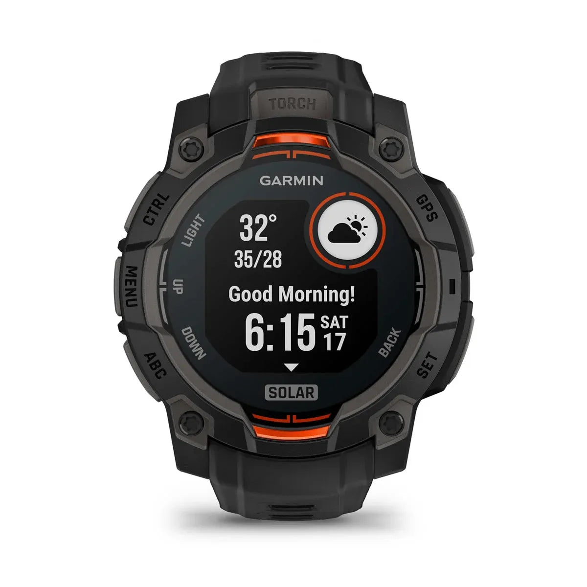 Garmin Instinct 3 Solar Black 45 mm – strap texture and buckle (view 7)