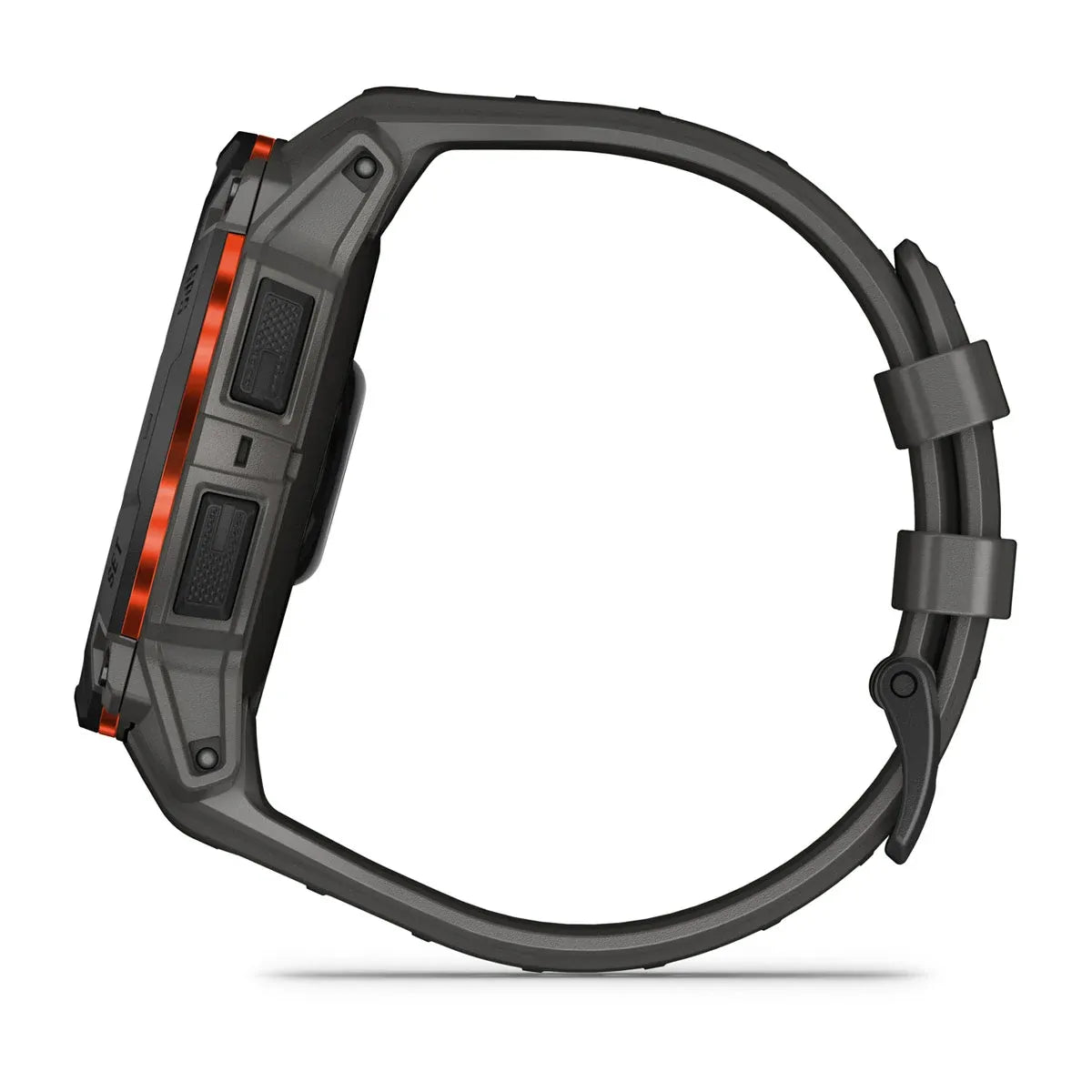 Garmin Instinct 3 Solar Black Charcoal Band 50 mm – side buttons profile (view 11)