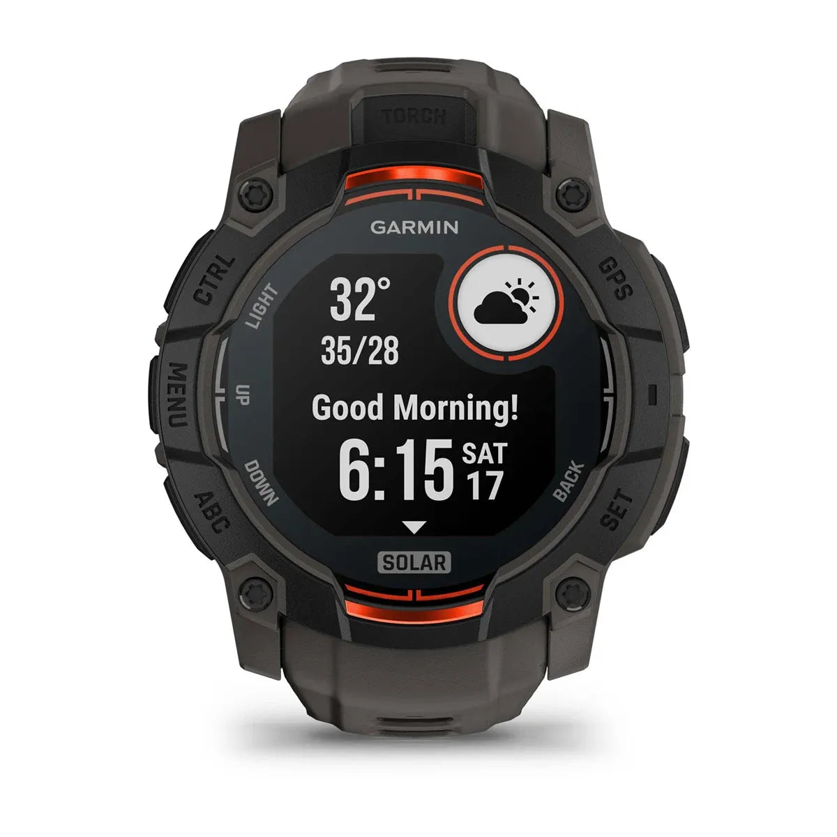 Garmin Instinct 3 Solar Black Charcoal Band 50 mm – marketing hero on white (view 29)