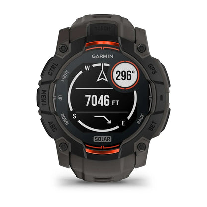 Garmin Instinct 3 Solar Black Charcoal Band 50 mm – strap texture macro (view 15)
