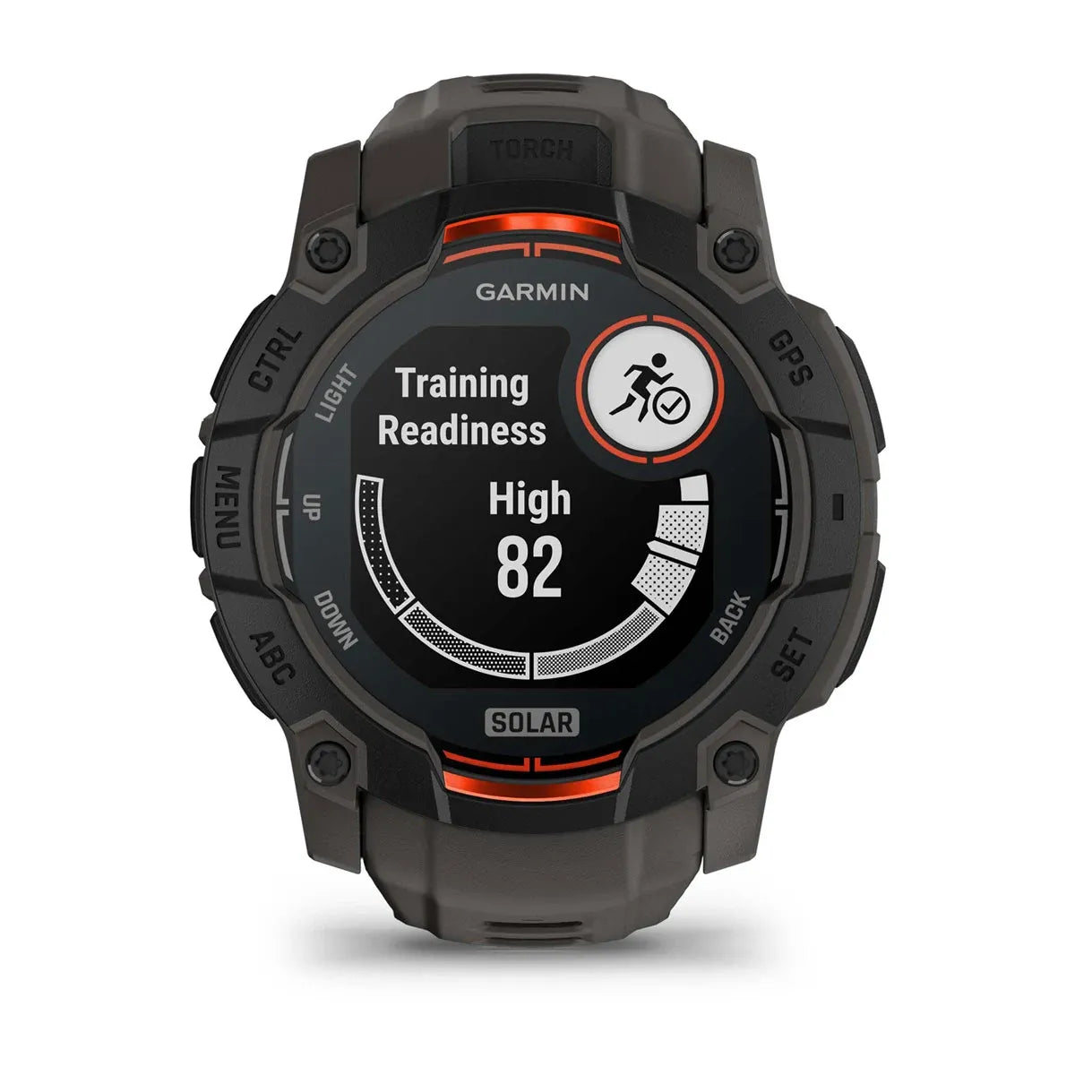 Garmin Instinct 3 Solar Black Charcoal Band 50 mm – three‑quarter front angle (view 2)