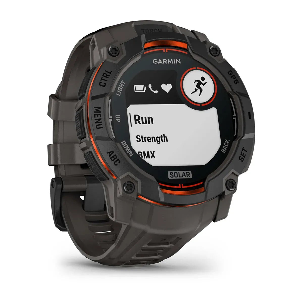 Garmin Instinct 3 Solar Black Charcoal Band 50 mm – lifestyle/on‑wrist shot (view 14)