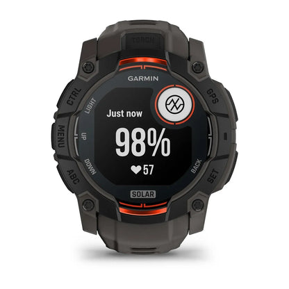 Garmin Instinct 3 Solar Black Charcoal Band 50 mm – buckle close‑up (view 7)