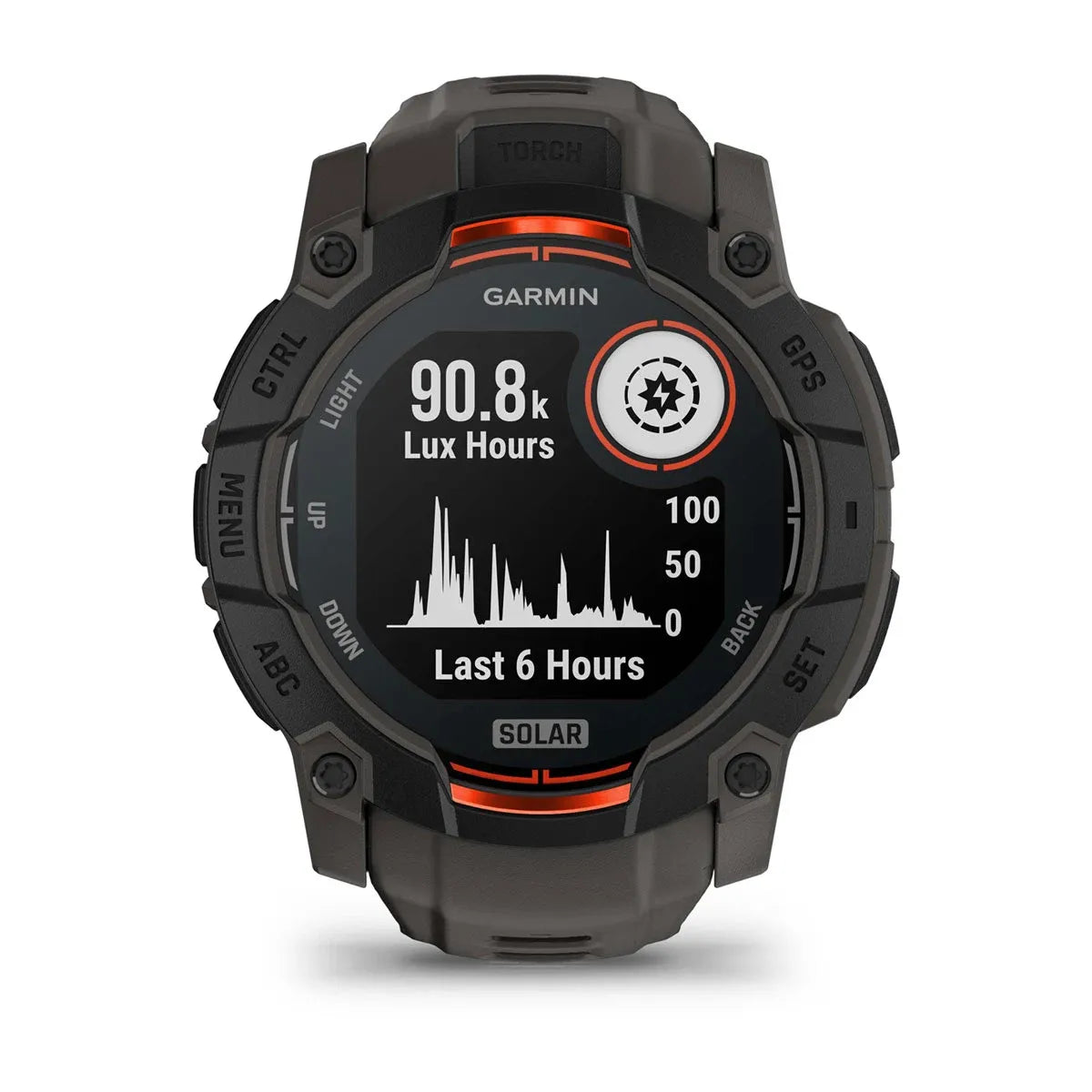Garmin Instinct 3 Solar Black Charcoal Band 50 mm – widgets screen detail (view 9)