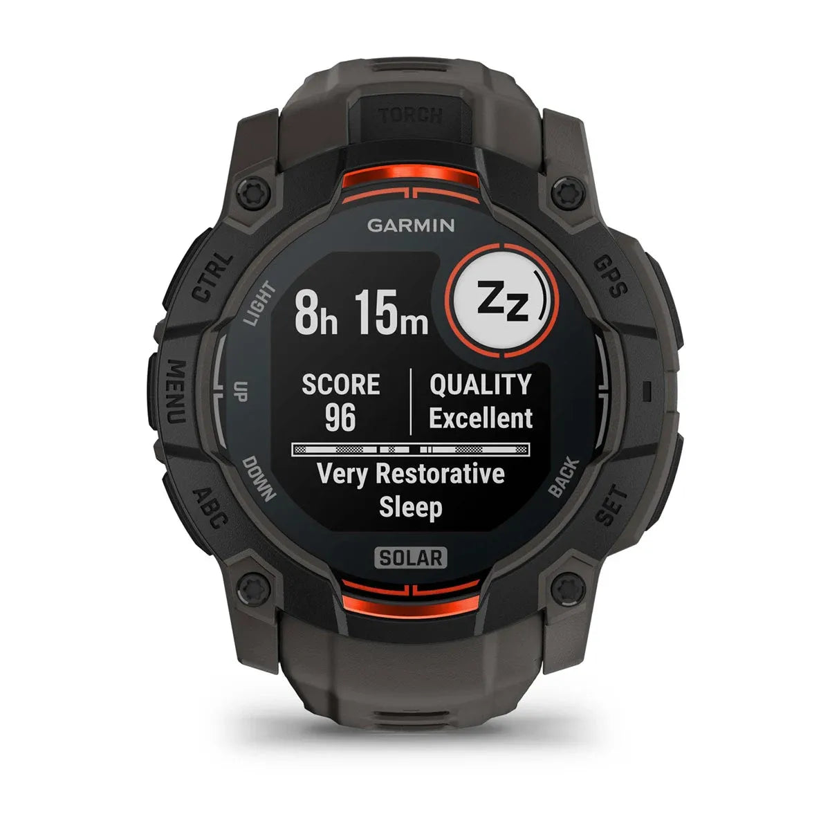 Garmin Instinct 3 Solar Black Charcoal Band 50 mm – buckle close‑up (view 7)