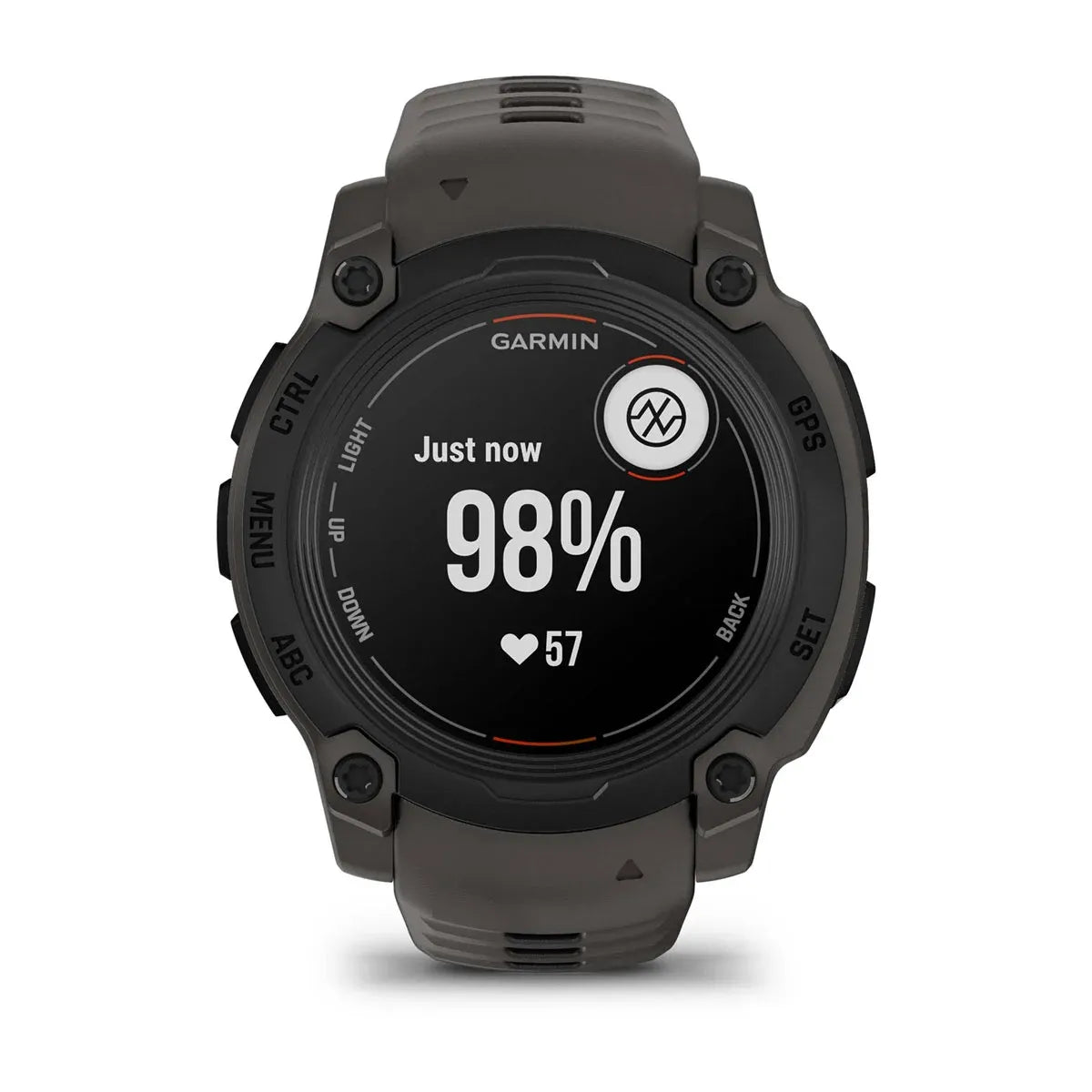Garmin Instinct E Black Charcoal Band 40 mm – bezel macro (view 4)