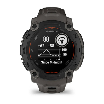 Garmin Instinct E Black Charcoal Band 45 mm – straight‑on hero (view 1)