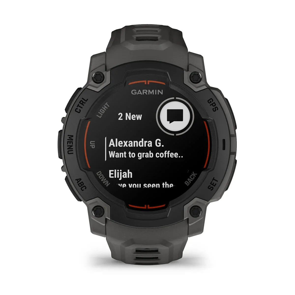 Garmin Instinct E Black Charcoal Band 45 mm – side buttons profile (view 4)